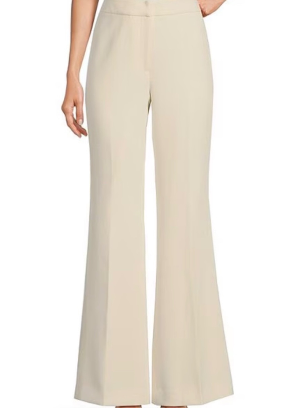 *NWT* Muse by Marchesa Women's Ivory Rosalie Stretch Crepe Dress Pants